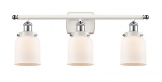 Bell - 3 Light - 26 inch - White Polished Chrome - Bath Vanity Light (3442|916-3W-WPC-G51-LED)