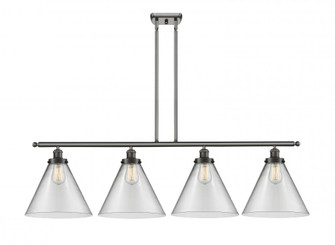 Cone - 4 Light - 48 inch - Oil Rubbed Bronze - Stem Hung - Island Light (3442|916-4I-OB-G42-L-LED)