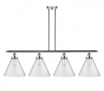 Cone - 4 Light - 48 inch - Polished Chrome - Stem Hung - Island Light (3442|916-4I-PC-G44-L)
