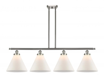 Cone - 4 Light - 48 inch - Brushed Satin Nickel - Stem Hung - Island Light (3442|916-4I-SN-G41-L)
