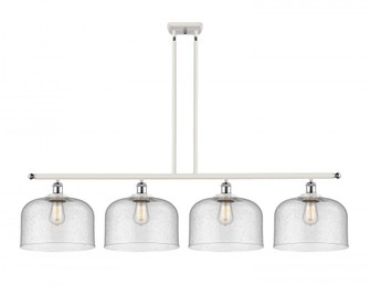 Bell - 4 Light - 48 inch - White Polished Chrome - Stem Hung - Island Light (3442|916-4I-WPC-G74-L)