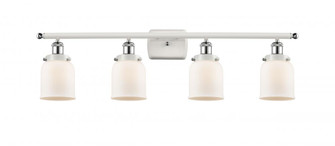 Bell - 4 Light - 36 inch - White Polished Chrome - Bath Vanity Light (3442|916-4W-WPC-G51-LED)