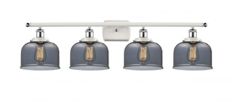 Bell - 4 Light - 38 inch - White Polished Chrome - Bath Vanity Light (3442|916-4W-WPC-G73)