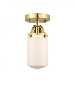 Dover - 1 Light - 5 inch - Satin Gold - Semi-Flush Mount (3442|288-1C-SG-G311-LED)
