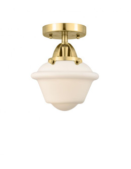 Oxford - 1 Light - 8 inch - Satin Gold - Semi-Flush Mount (3442|288-1C-SG-G531-LED)