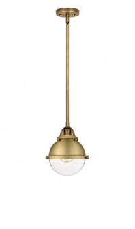 Hampden - 1 Light - 7 inch - Brushed Brass - Stem hung - Mini Pendant (3442|288-1S-BB-HFS-62-BB)
