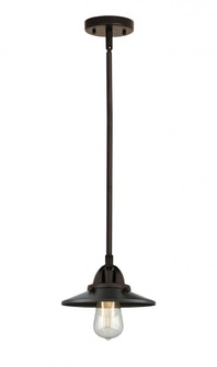 Railroad - 1 Light - 8 inch - Oil Rubbed Bronze - Stem hung - Mini Pendant (3442|288-1S-OB-M5-OB)