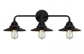 Railroad - 3 Light - 26 inch - Matte Black - Bath Vanity Light (3442|288-3W-BK-M6-BK-LED)