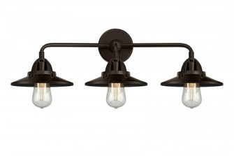 Railroad - 3 Light - 26 inch - Oil Rubbed Bronze - Bath Vanity Light (3442|288-3W-OB-M5-OB)