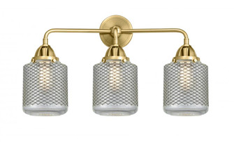Stanton - 3 Light - 24 inch - Satin Gold - Bath Vanity Light (3442|288-3W-SG-G262-LED)