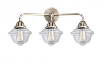 Oxford - 3 Light - 26 inch - Brushed Satin Nickel - Bath Vanity Light (3442|288-3W-SN-G532-LED)