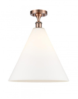 Berkshire - 1 Light - 16 inch - Antique Copper - Semi-Flush Mount (3442|516-1C-AC-GBC-161)