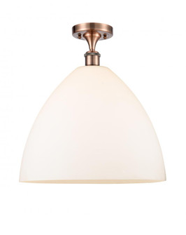 Bristol - 1 Light - 16 inch - Antique Copper - Semi-Flush Mount (3442|516-1C-AC-GBD-161-LED)