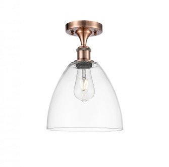 Bristol - 1 Light - 9 inch - Antique Copper - Semi-Flush Mount (3442|516-1C-AC-GBD-92)