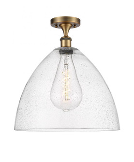 Bristol - 1 Light - 16 inch - Brushed Brass - Semi-Flush Mount (3442|516-1C-BB-GBD-164-LED)