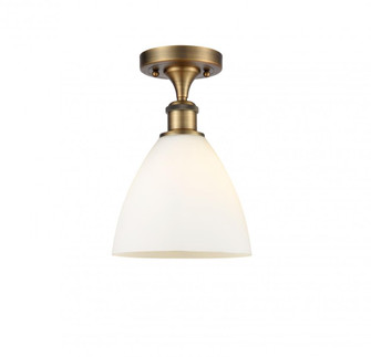 Bristol - 1 Light - 8 inch - Brushed Brass - Semi-Flush Mount (3442|516-1C-BB-GBD-751)