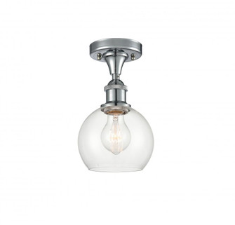 Athens - 1 Light - 6 inch - Polished Chrome - Semi-Flush Mount (3442|516-1C-PC-G122-6-LED)