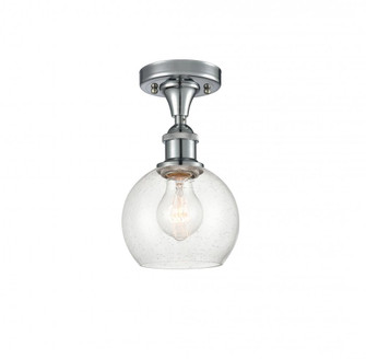 Athens - 1 Light - 6 inch - Polished Chrome - Semi-Flush Mount (3442|516-1C-PC-G124-6-LED)