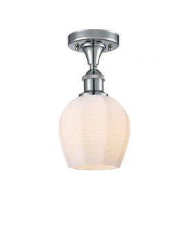 Norfolk - 1 Light - 6 inch - Polished Chrome - Semi-Flush Mount (3442|516-1C-PC-G461-6-LED)