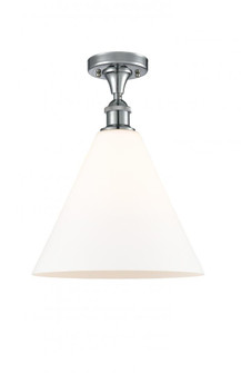 Berkshire - 1 Light - 12 inch - Polished Chrome - Semi-Flush Mount (3442|516-1C-PC-GBC-121-LED)