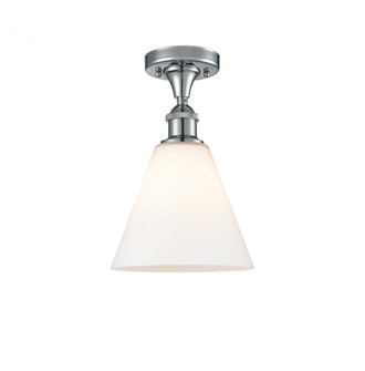 Berkshire - 1 Light - 8 inch - Polished Chrome - Semi-Flush Mount (3442|516-1C-PC-GBC-81)