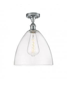 Bristol - 1 Light - 12 inch - Polished Chrome - Semi-Flush Mount (3442|516-1C-PC-GBD-122-LED)