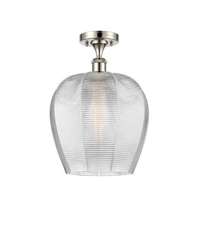Norfolk - 1 Light - 12 inch - Polished Nickel - Semi-Flush Mount (3442|516-1C-PN-G462-12-LED)