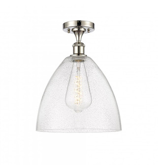 Bristol - 1 Light - 12 inch - Polished Nickel - Semi-Flush Mount (3442|516-1C-PN-GBD-124-LED)