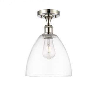 Bristol - 1 Light - 9 inch - Polished Nickel - Semi-Flush Mount (3442|516-1C-PN-GBD-92)