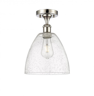 Bristol - 1 Light - 9 inch - Polished Nickel - Semi-Flush Mount (3442|516-1C-PN-GBD-94-LED)