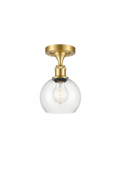 Athens - 1 Light - 6 inch - Satin Gold - Semi-Flush Mount (3442|516-1C-SG-G122-6)
