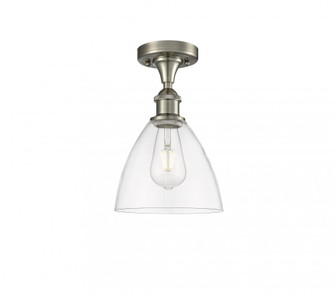 Bristol - 1 Light - 8 inch - Brushed Satin Nickel - Semi-Flush Mount (3442|516-1C-SN-GBD-752-LED)