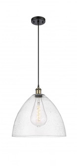 Bristol - 1 Light - 16 inch - Black Antique Brass - Cord hung - Pendant (3442|516-1P-BAB-GBD-164)