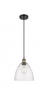 Bristol - 1 Light - 9 inch - Black Antique Brass - Cord hung - Mini Pendant (3442|516-1P-BAB-GBD-94)