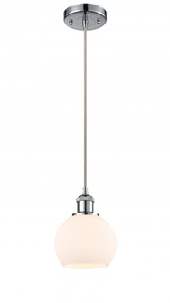 Athens - 1 Light - 6 inch - Polished Chrome - Cord hung - Mini Pendant (3442|516-1P-PC-G121-6)