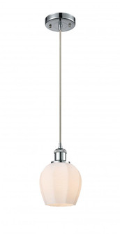 Norfolk - 1 Light - 6 inch - Polished Chrome - Cord hung - Mini Pendant (3442|516-1P-PC-G461-6-LED)