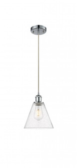 Berkshire - 1 Light - 8 inch - Polished Chrome - Cord hung - Mini Pendant (3442|516-1P-PC-GBC-84-LED)