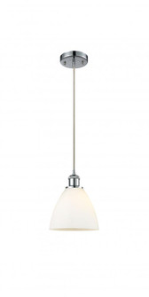 Bristol - 1 Light - 8 inch - Polished Chrome - Cord hung - Mini Pendant (3442|516-1P-PC-GBD-751-LED)
