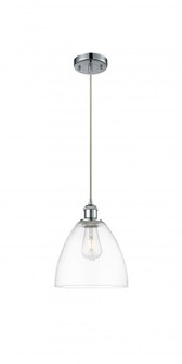 Bristol - 1 Light - 9 inch - Polished Chrome - Cord hung - Mini Pendant (3442|516-1P-PC-GBD-92-LED)