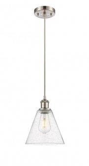 Berkshire - 1 Light - 8 inch - Brushed Satin Nickel - Cord hung - Mini Pendant (3442|516-1P-SN-GBC-84)