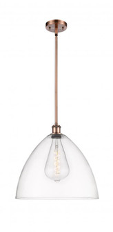 Bristol - 1 Light - 16 inch - Antique Copper - Pendant (3442|516-1S-AC-GBD-162-LED)