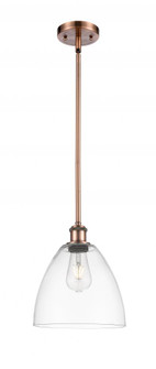 Bristol - 1 Light - 9 inch - Antique Copper - Mini Pendant (3442|516-1S-AC-GBD-92-LED)