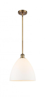 Bristol - 1 Light - 12 inch - Brushed Brass - Mini Pendant (3442|516-1S-BB-GBD-121-LED)