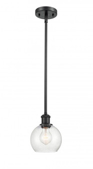 Athens - 1 Light - 6 inch - Matte Black - Mini Pendant (3442|516-1S-BK-G124-6)