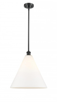 Berkshire - 1 Light - 16 inch - Matte Black - Pendant (3442|516-1S-BK-GBC-161)