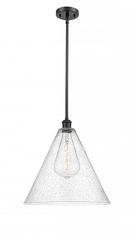 Berkshire - 1 Light - 16 inch - Matte Black - Pendant (3442|516-1S-BK-GBC-164)