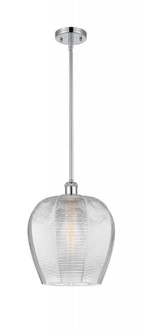 Norfolk - 1 Light - 12 inch - Polished Chrome - Mini Pendant (3442|516-1S-PC-G462-12)