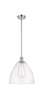 Bristol - 1 Light - 12 inch - Polished Chrome - Mini Pendant (3442|516-1S-PC-GBD-122-LED)