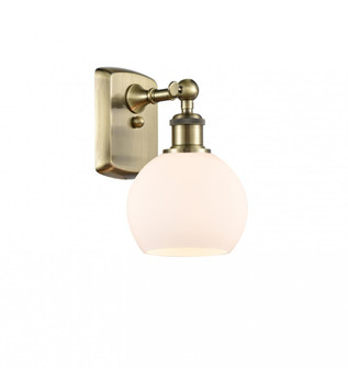 Athens - 1 Light - 6 inch - Antique Brass - Sconce (3442|516-1W-AB-G121-6)