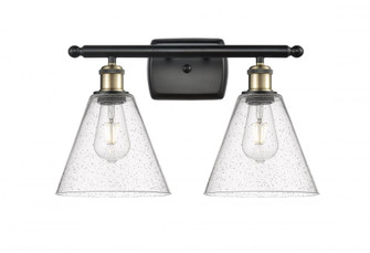 Berkshire - 2 Light - 18 inch - Black Antique Brass - Bath Vanity Light (3442|516-2W-BAB-GBC-84-LED)